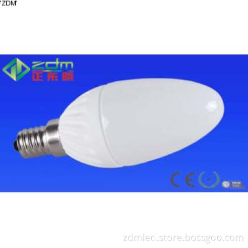 Ceramic LED Candle Bulb 2W SMD3629 LED E14 E26 E27 Base